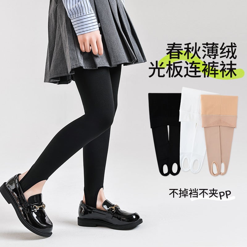 Loquat Girls Dance Socks Pantyhose Dance Pants White Silk Stockings Skin Color Practice Dancing Socks Thin Velvet - Image 4